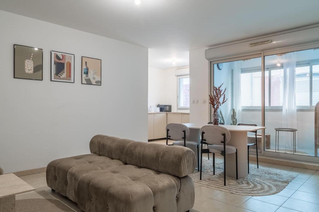 T2 Panier Avec Loggia Apartment Marseille Luaran gambar